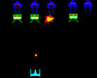 Bild von action game und alien invaders